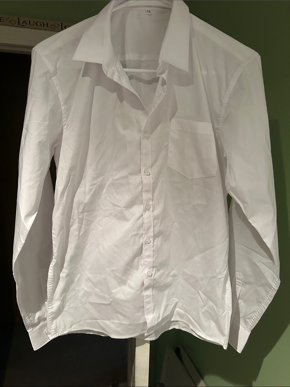 Classic Boy’s White Button-Down Dress Shirt